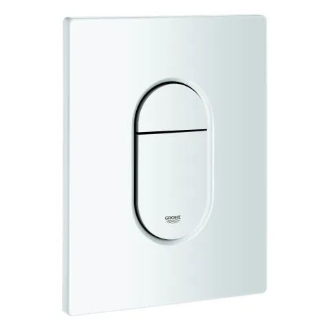 WC-Betätigung Arena Cosmopolitan 38844, 2-Mengen- und Start & Stopp-Betätigung, 156 x 197 mm, senkrechte Montage, alpinweiß