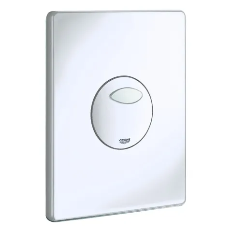 WC-Betätigung Skate 38862, 2-Mengen- und Start & Stopp-Betätigung, 156 x 197 mm, senkrechte und waagerechte Montage, alpinweiß