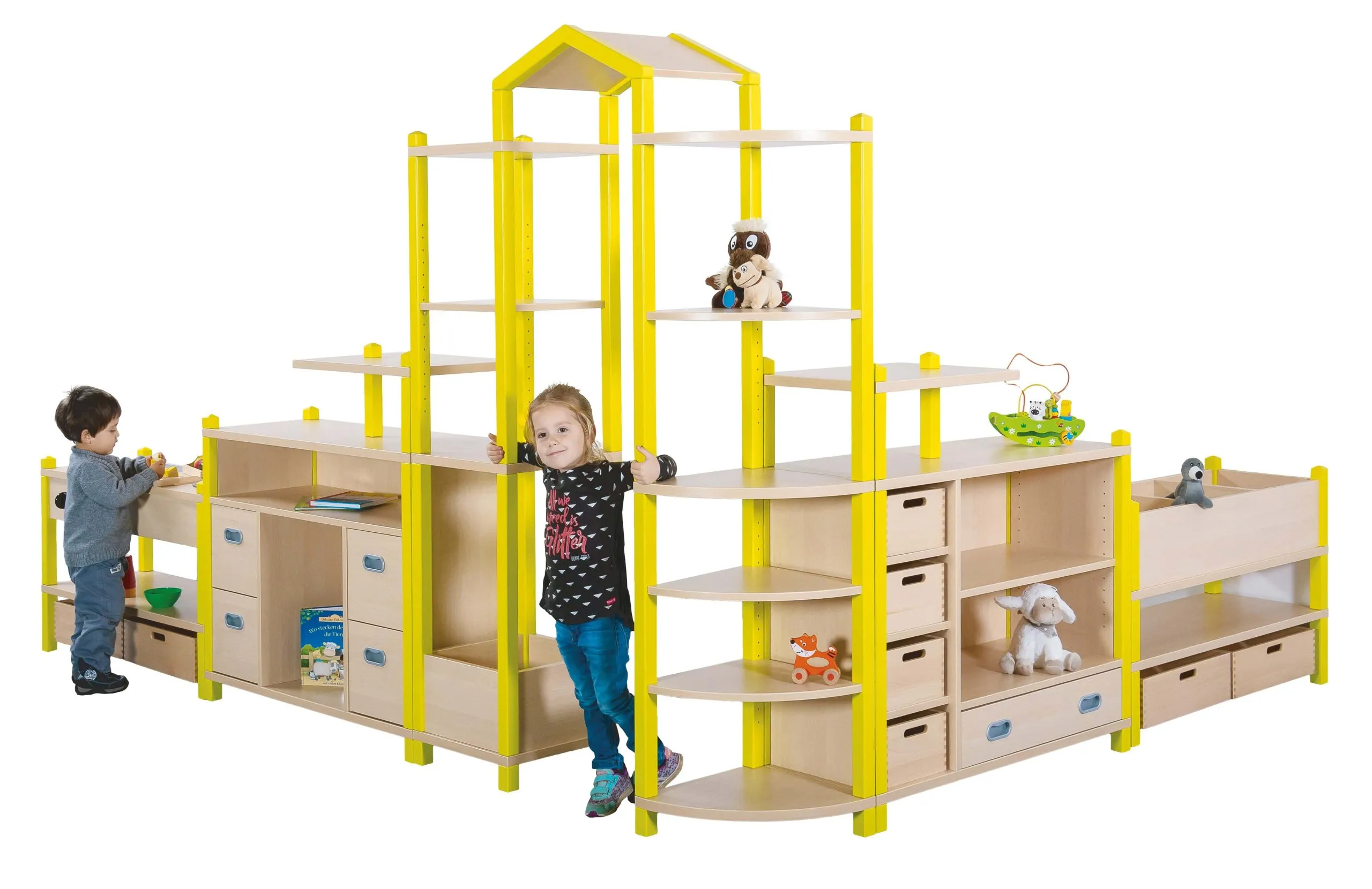 Regalsystem "Bianca", Stollenregalsystem