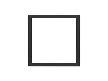 1-fach Rahmen Matrix matt schwarz Simon 100