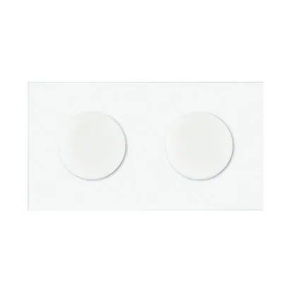 2-fach Panel IP44 2x Steckdose mattweiß Simon 100