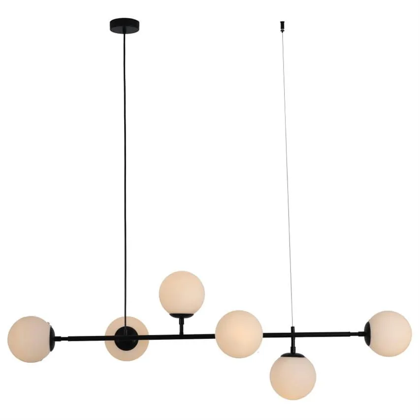 ALISA Hängeleuchte 6xE14 schwarz LP-005/6P BK/WH Licht Prestige