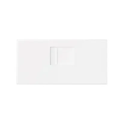 Abdeckung für Netzwerkdose RJ45 (Mechanismus 1/2) mattweiß Simon 100