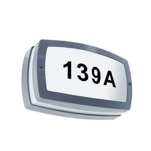 Aussenwandleuchte GRYF oben unten Aussenleuchte hermetisch IP44 schwarz quadratisch 2xE27 03653