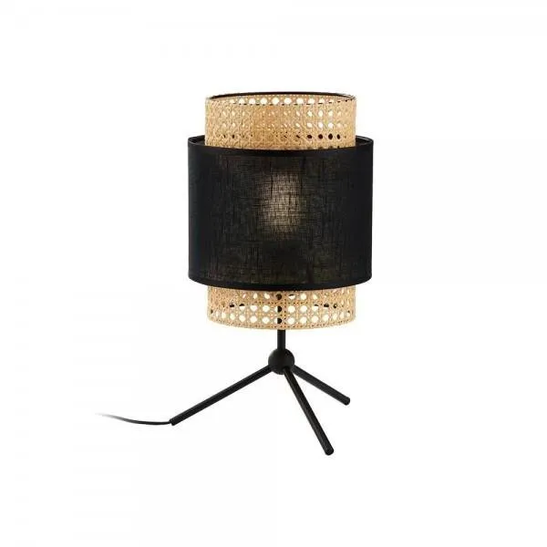 Boho Nachtlampe Schwarz 1x E27 TK Lighting