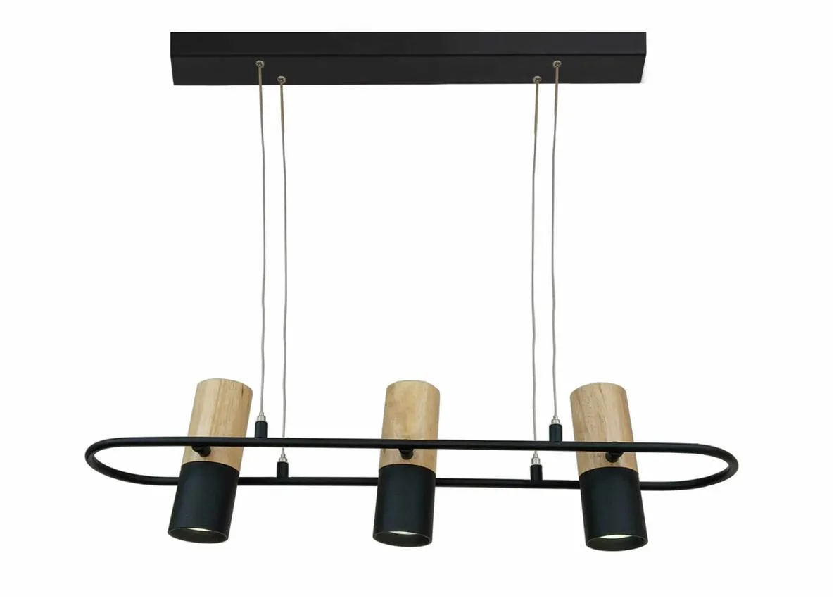 Bovino Pendelleuchte 3xGU10 schwarz LP-1111/3P Light Prestige