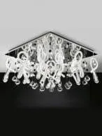 Class 20 Decke weiß 20xG4 Kristall, Chrom LP-0726/20 Light Prestige