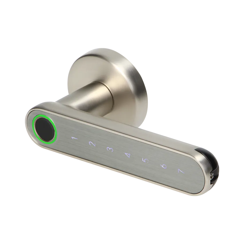 Codeschloss mit Touch-Tastatur und Smart-Funktion - Fingerabdruckleser, Bleutooth 4.0, Nickel Orno
