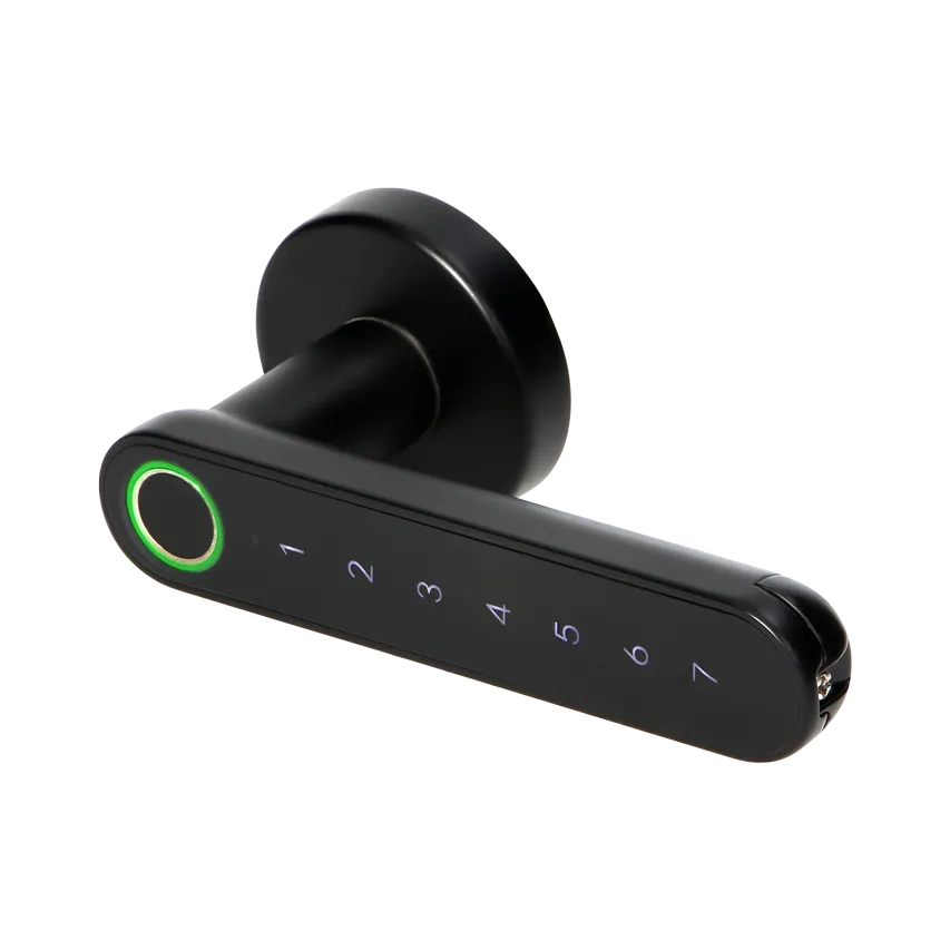 Codeschloss mit Touch-Tastatur und Smart-Funktion - Fingerabdruckleser, Bleutooth 4.0, schwarz Orno