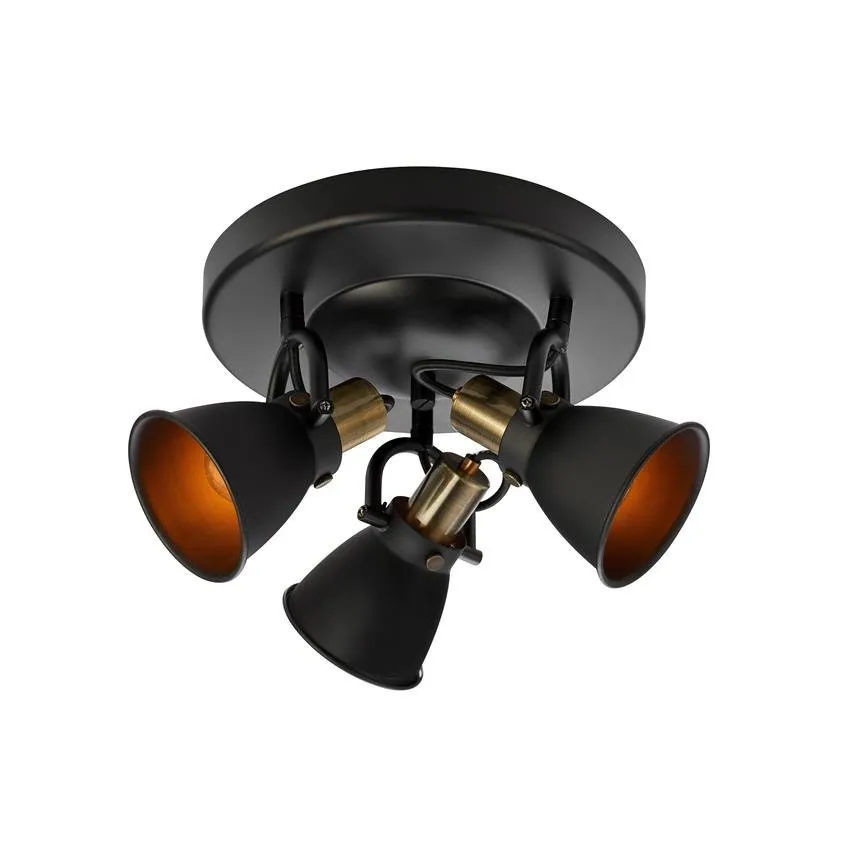 Deckenfluter ALTON 3L 3XE14 Schwarz Marksoljd 107854