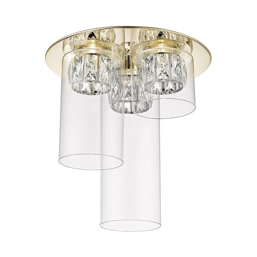 Deckenleuchte GEM transparent, gold 3x LED 5W IP20 Zuma line