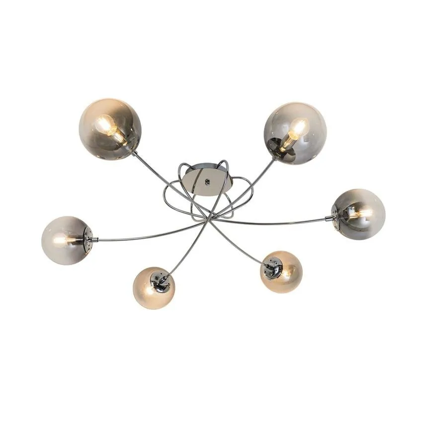 Deckenleuchte LIXA chrom undurchsichtig 6x E14 max 25W IP20 Zuma line