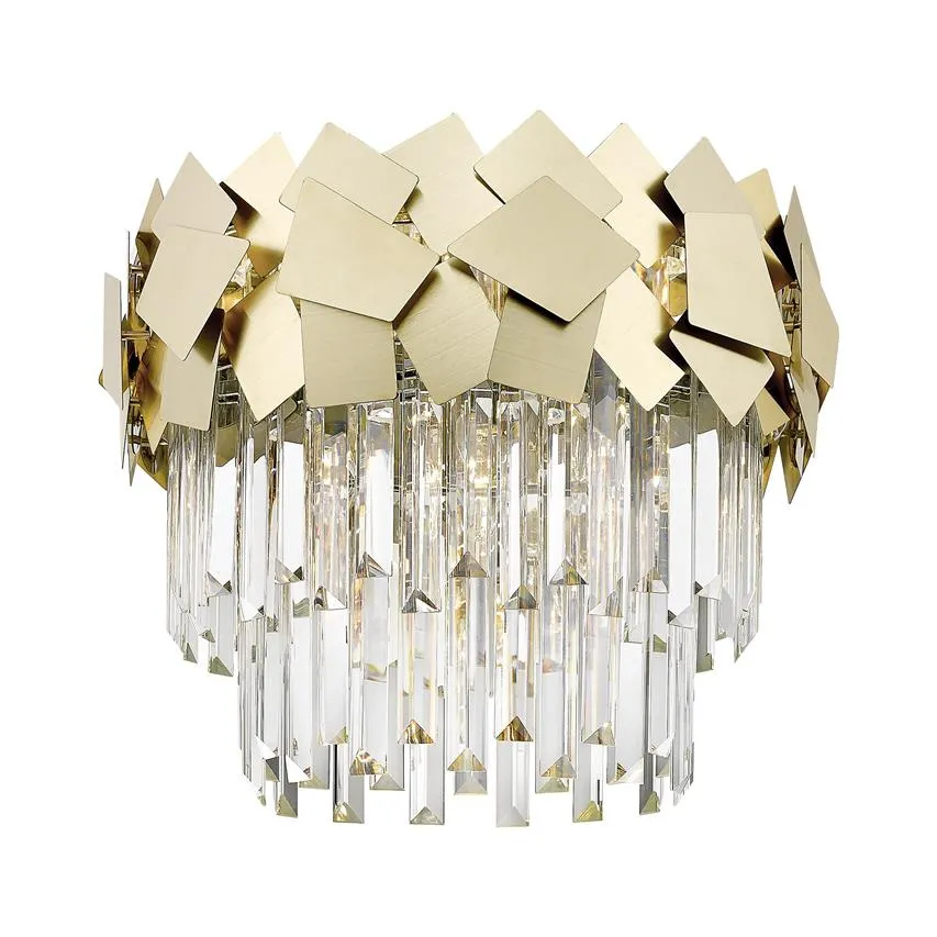 Deckenleuchte QUASAR transparent, gold 5x E14 max 40W IP20 Zuma line