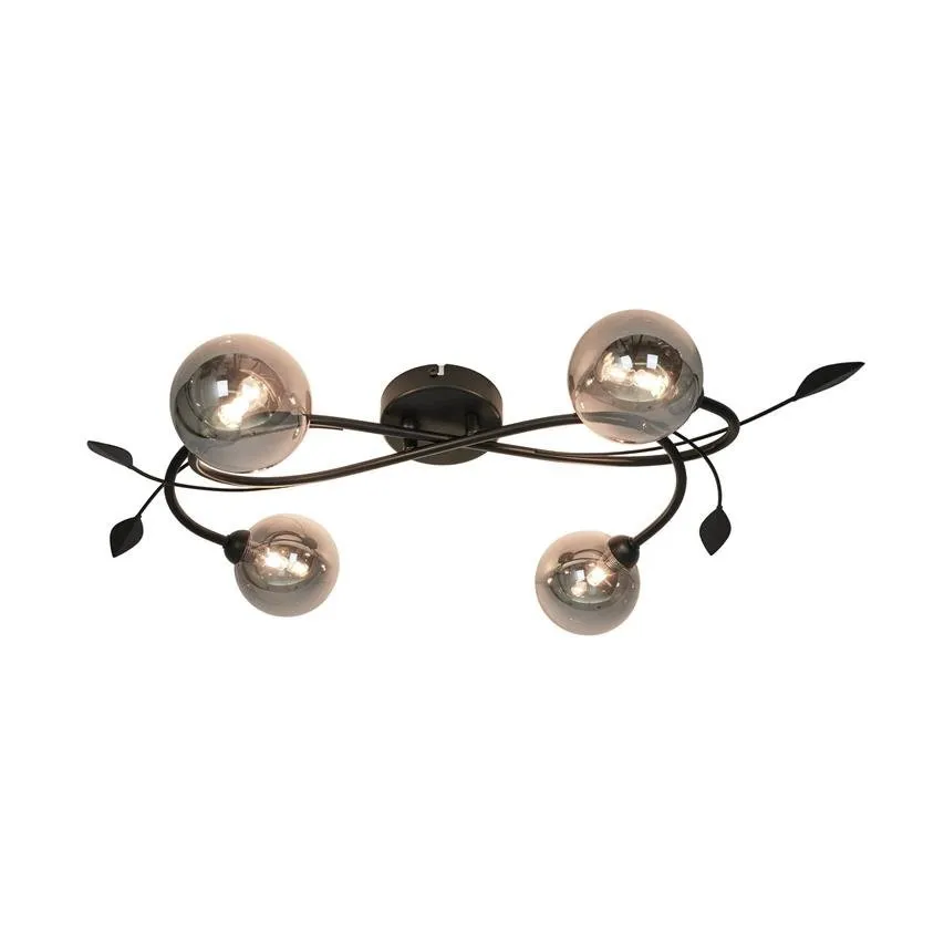 Deckenleuchte SERPA schwarz undurchsichtig 4x G9 25W IP20 Zuma line