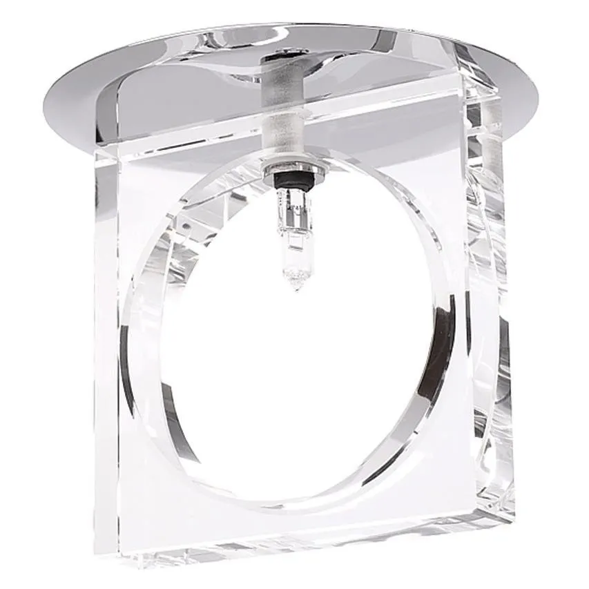 Deckenöse Uran G4 transparent quadratisch LP-10221 / H41 Light Prestige