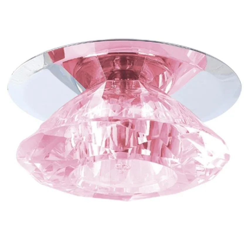 Einbauleuchte - Einbaustrahler Kastro rosa Kristall G4 LP-10221/12C Light Prestige