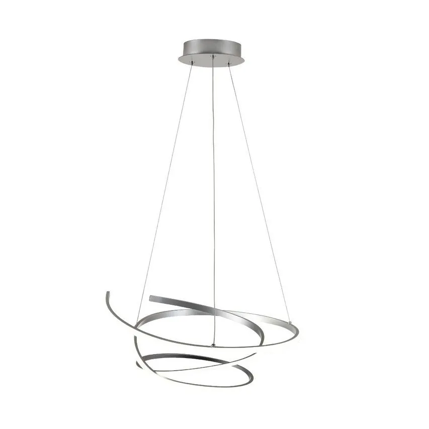 FORE LED-Pendelleuchte 45W 4000K 3300lm silber 19058P Zuma Line