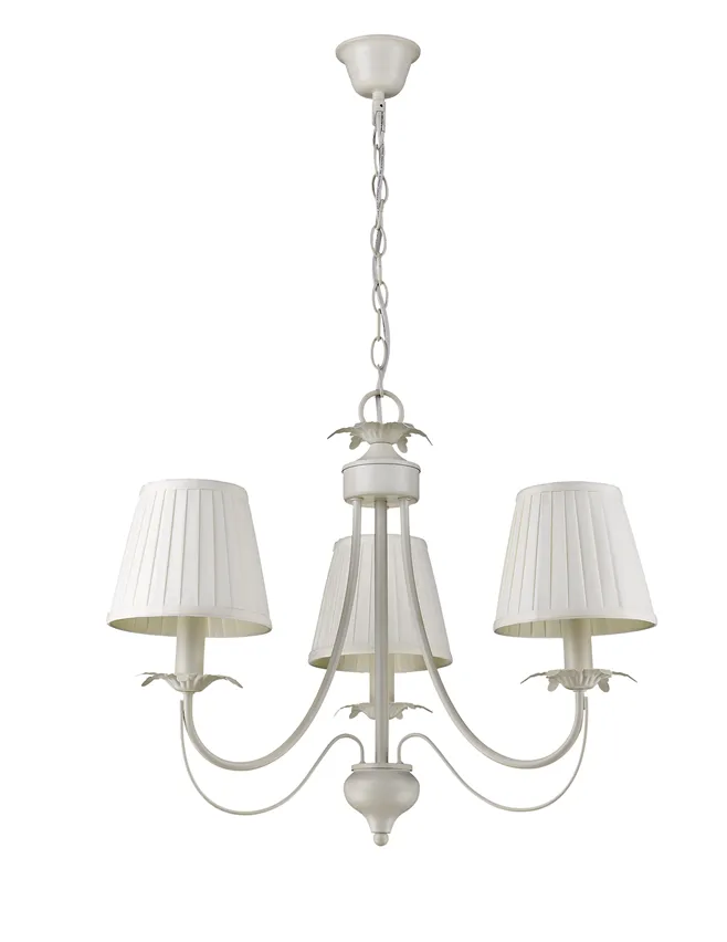 Hängelampe 3xE14 weiß mit Lampenschirm LP-5369 / 3P Light Prestige