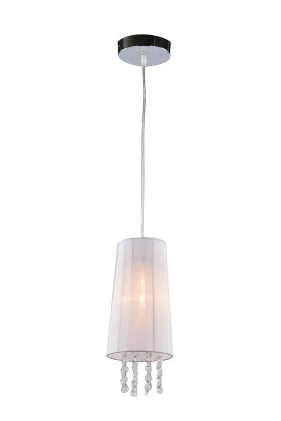Hängelampe Lucka E14 weiß kristall LP-40872 / 1P WH Light Prestige