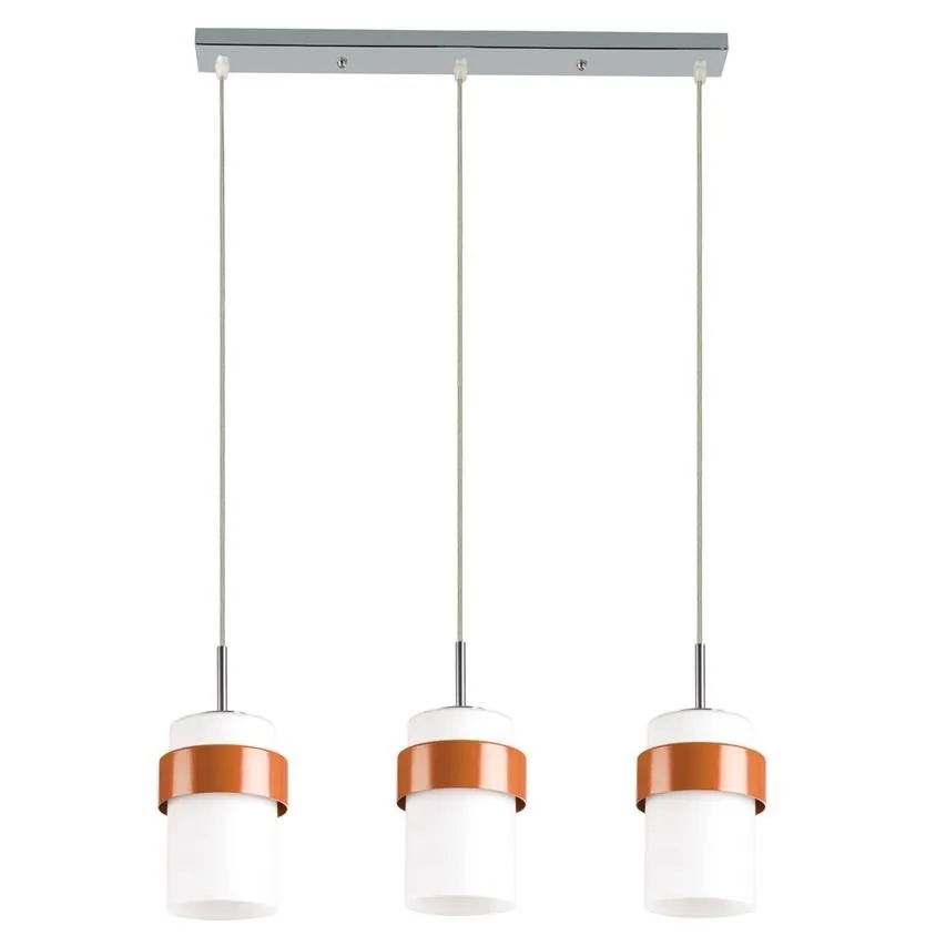 Hängelampe Miele 3 orange 3xE27 Röhre LP-866 / 3P Light Prestige