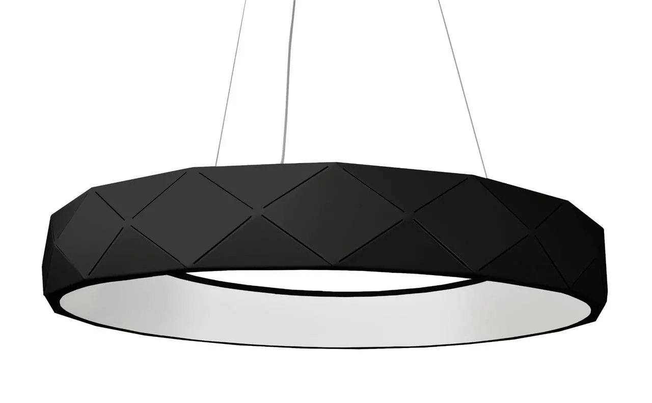 Hängelampe Reus LED 36W 4000K schwarz runder Ring Leuchte Prestige LP-8069 / 1P LED BK