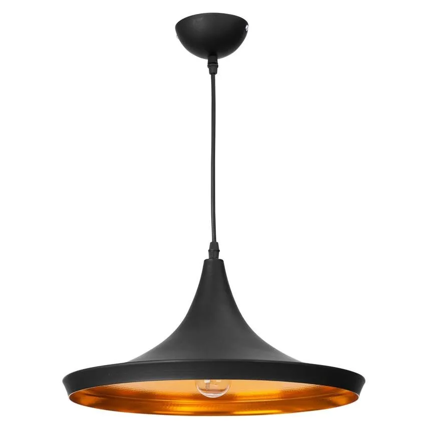 Hängelampe Sona E27 schwarz rund LP-42012 / 1P Light Prestige
