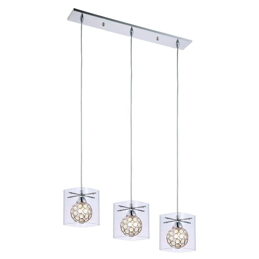 Hängelampe Spark 3xG9 silber LP-5193 / 3P Light Prestige