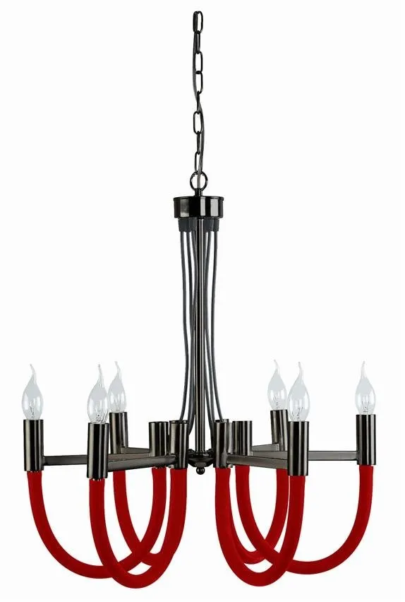 Hängeleuchte Como rot 6xE14 LP-90103 / 6P Light Prestige