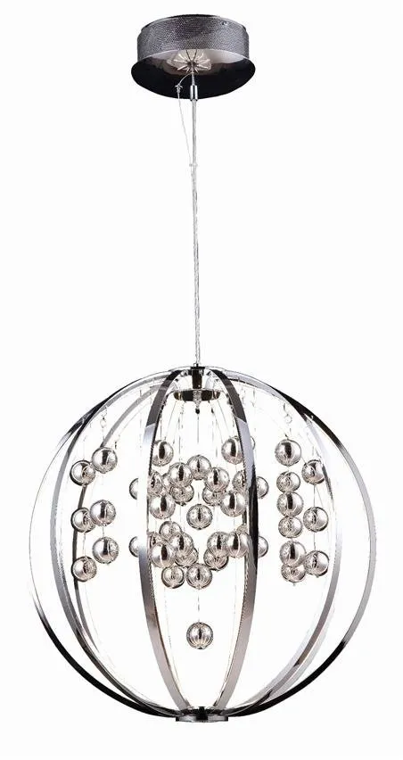 Hängende LED Lampe Imola 90W 3000K 6300lm Chromkugel LP-2930 / 1P Light Prestige