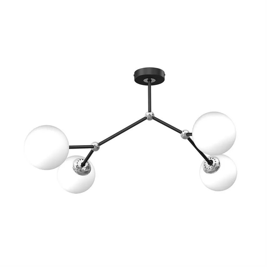 JOY Black 4xE14 Milargo Deckenleuchte