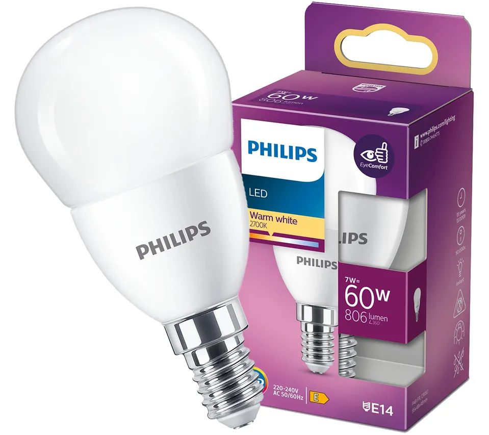 LED-Kerzenbirne E14 7W 2700K 806lm Philips