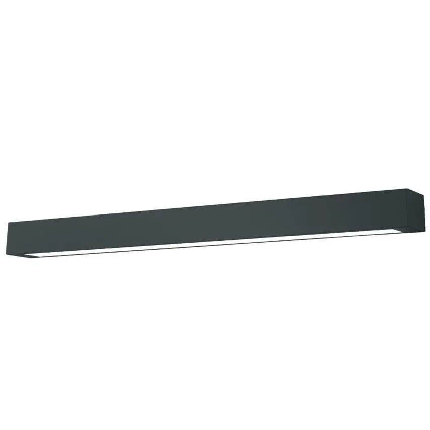 LED Wandleuchte Ibros XL schwarz 18W 4000K 1440lm IP44 Rechteckleuchte Prestige GS-LWA-18W BK