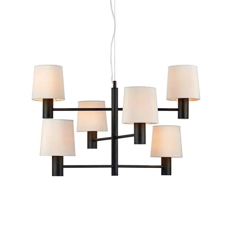 LONDON 6L 6XE27 Pendelleuchte Schwarz Marksoljd 107186