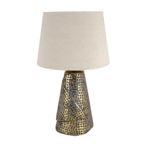 MAGDA E27 GOLD / BEIGE gold, beige Struhm Nachtlicht, Schreibtischlampe