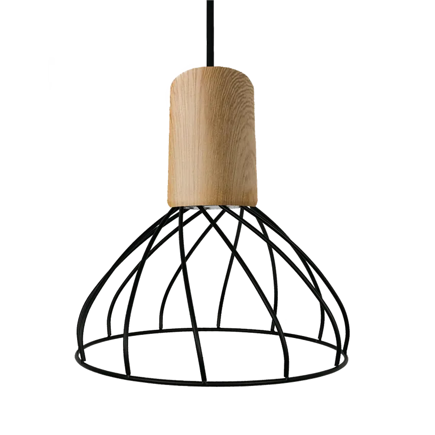 Moderno kleine Hängelampe GU10 schwarzbraun Light Prestige LP-1221 / 1P S BK