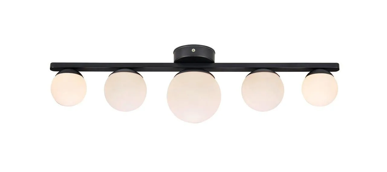 PURRO Badezimmer Deckenleuchte IP44 schwarz weiß 108067 Markslojd