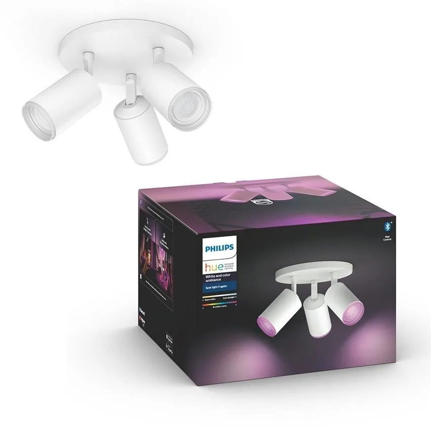 Philips Hue Dreierspot weiß Fugato 3xGU10 5,5W White and color ambiance Bluetooth