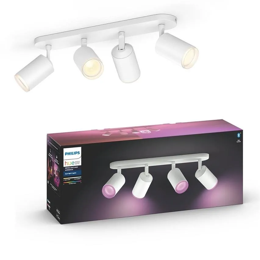 Philips Hue Viererspot Fugato weiß 4xGU10 5,5W White and color ambiance Bluetooth