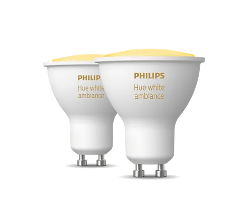 Philips Hue White Set 2x GU10 LED-Glühbirne 4.3W =35W 2200-6500K