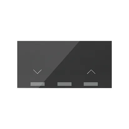 Rolloschaltertaste schwarz Simon 100