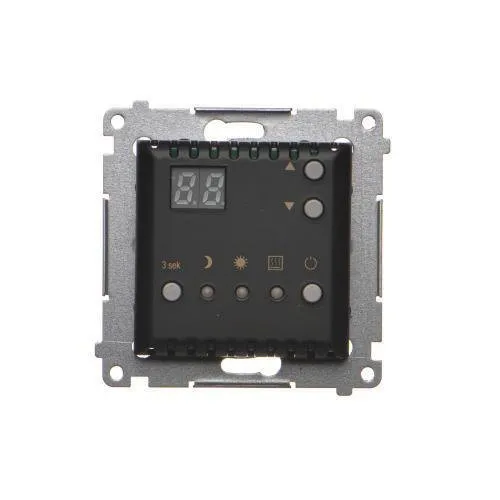 Simon 54 Premium schwarz DTRNW.01/49 Temperaturregler mit Display (Modul) 16A schwarz