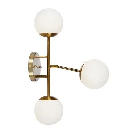 TRINITY 3L Wandleuchte 3xG9 Messing/Weiß Markslojd 108254