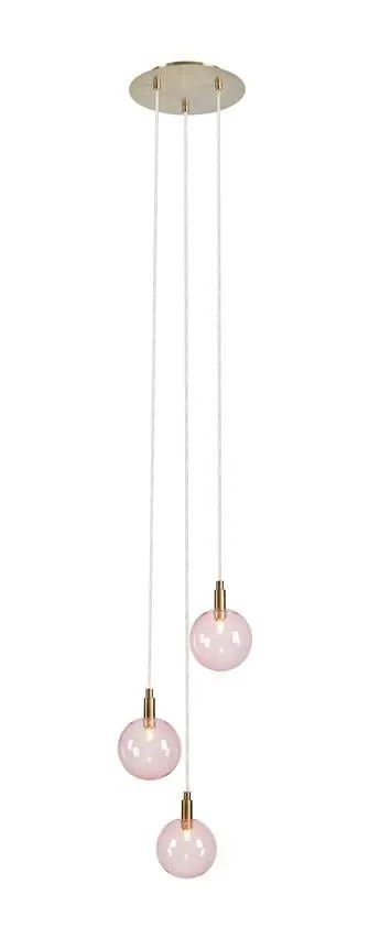 UNO 3L 3XG9 Rosa Marksoljd-Pendelleuchte 107992