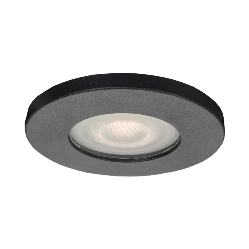 Unterputz-Rundauge Lagos GU10 schwarz IP65 Light Prestige LP-440 / 1RS BK