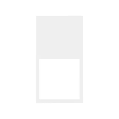 Vertikaler Minimalrahmen 2-fach 2x1/2 mattweiß Simon 100