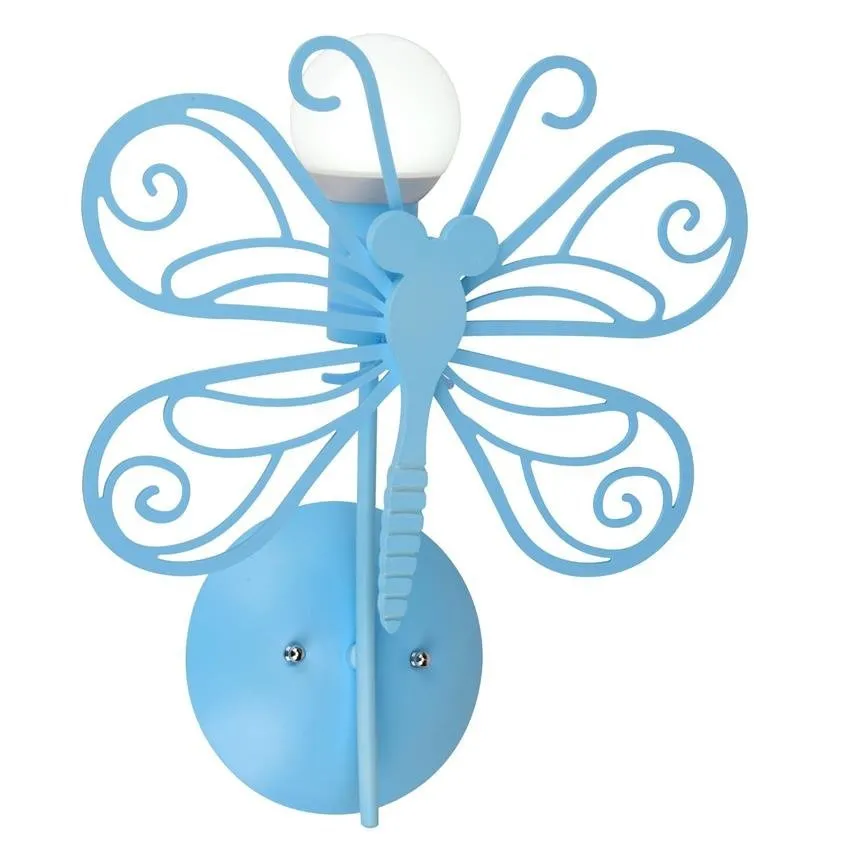 Wandleuchte Butterfly blau E27 LP-14031 / 1W Light Prestige