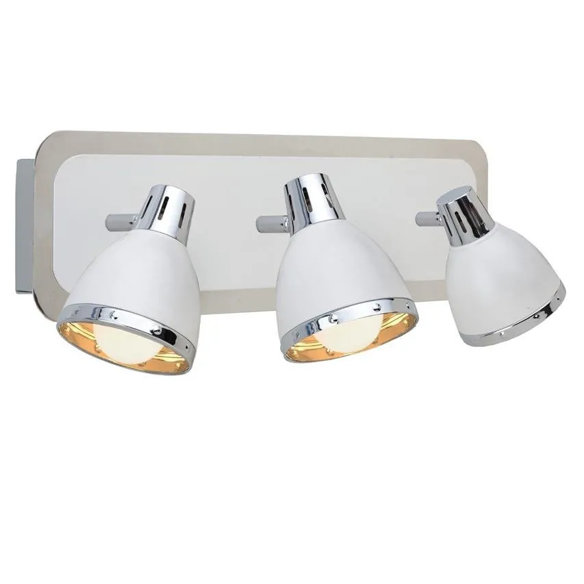 Wandleuchte Fermo 3 Strahler 3xE14 weiß, chrom LP-CK89829 / 3W Light Prestige