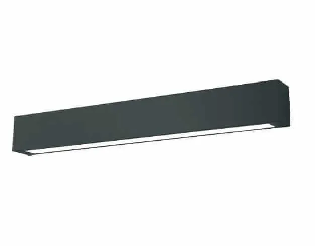 Wandleuchte Ibros LED 12W 3000K 93cm schwarz IP44 GS-LWA-12W 3000K BK Light Prestige