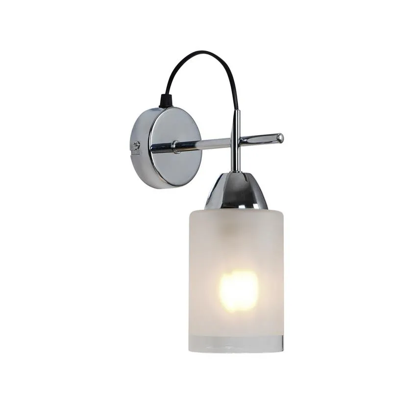 Wandleuchte MEDA chrom, weiß E27 60W IP20 Zuma line