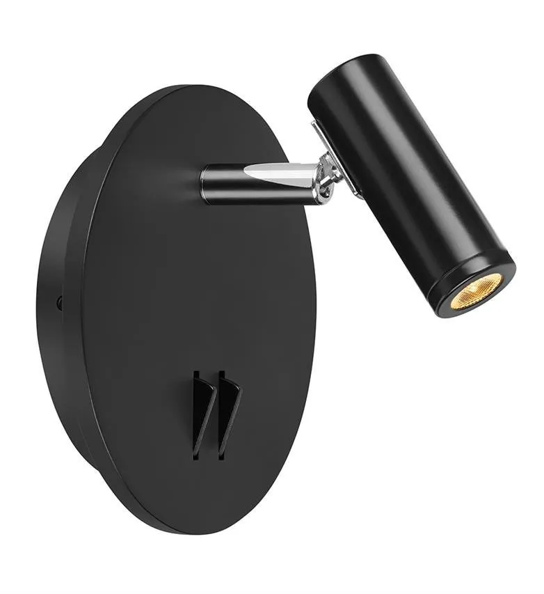 Wandleuchte PALMA 2L LED 3000K Schwarz Marksoljd 107355